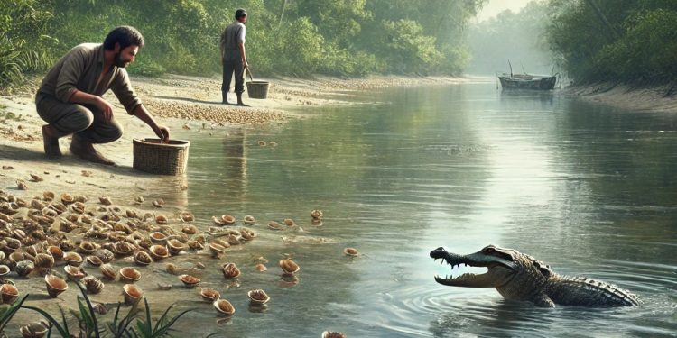 Tragedi Sungai Roraya: Mencari Kerang, Pria Hilang Diterkam Buaya