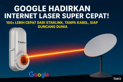 Era Baru Internet, Taara dari Google Pakai Laser 100 kali lebih cepat dari Starlink